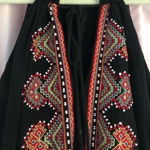 Madewell Black and tribal Maxi Dress